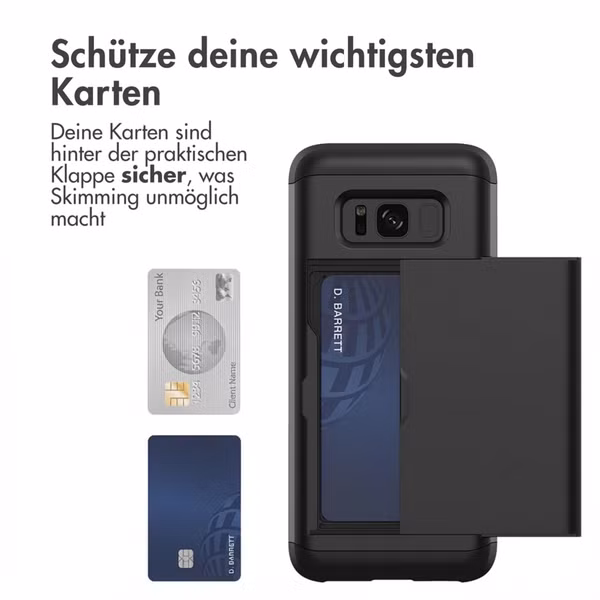 imoshion Backcover mit Kartenfach Samsung Galaxy S8 - Schwarz
