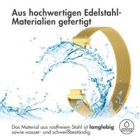 imoshion Mailändische Magnetarmband für das Fitbit Inspire - Größe S - Gold