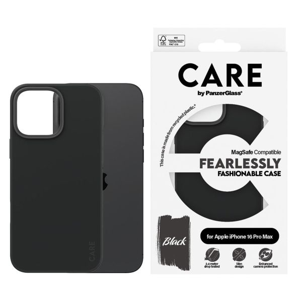 CARE by PanzerGlass Fashion Back Cover MagSafe Apple iPhone 16 Pro Max - Schwarz