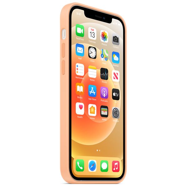 Apple Silikon-Case MagSafe Apple iPhone 12 (Pro) - Cantaloupe