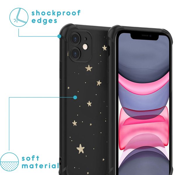 imoshion Design Hülle mit Band Apple iPhone 11 - Stars Gold