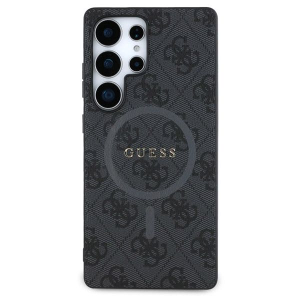 Guess Classic 4G Logo Backcover MagSafe Samsung Galaxy S25 Ultra - Schwarz