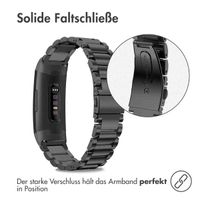 imoshion Edelstahlarmband für das Fitbit Charge 3 / 4 - Schwarz