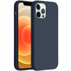 Accezz Liquid Silikoncase Apple iPhone 12 (Pro) - Dunkelblau