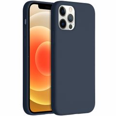 Accezz Liquid Silikoncase für das iPhone 12 (Pro) - Dunkelblau