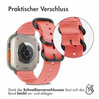 imoshion Nylonarmband für das Apple Watch Series 1-10 / SE / Ultra (2) - 42/44/45/46/49 mm - Rosa