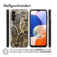 imoshion Design Hülle Samsung Galaxy A14 (5G/4G) - Golden Leaves