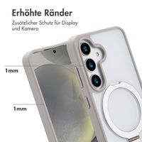 Accezz Ring Stand Backcover mit MagSafe Samsung Galaxy S25 - Grau