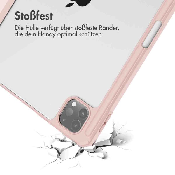 imoshion Trifold Hardcase Klapphülle für das iPad Pro 12.9 (2018/2020/2021/2022) - Rosa