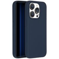 Accezz Liquid Silikoncase für das iPhone 15 Pro - Dunkelblau