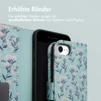 imoshion Design Klapphülle iPhone SE (2022 / 2020) / 8 / 7 / 6(s) - Blue Flowers
