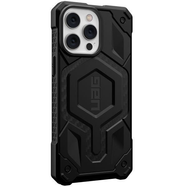 UAG Monarch Backcover MagSafe für das iPhone 14 Pro Max - Carbon Fiber