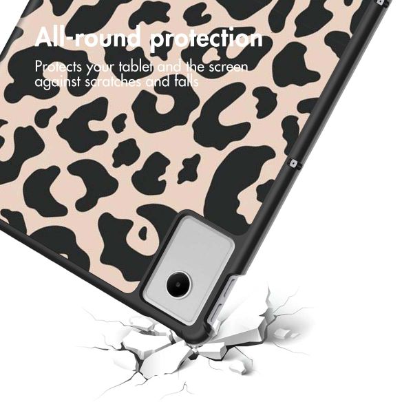 imoshion Design Trifold Klaphülle Lenovo Idea Tab Plus - Leopard