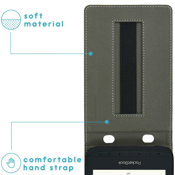 imoshion Stand Flipcase für das Pocketbook Touch Lux 5 / HD 3 / Basic Lux 4 / Vivlio Lux 5 - Schwarz