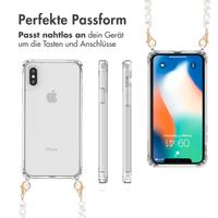 imoshion Back Cover mit Band + Armband für das iPhone X / Xs - Perlen Herzchen