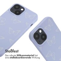 imoshion Silikonhülle design mit Band für das iPhone 14 - Butterfly