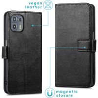 imoshion Luxuriöse Klapphülle Motorola Edge 20 Lite - Schwarz