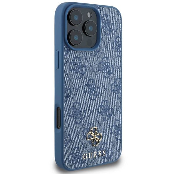 Guess 4G Metal Logo Back Cover MagSafe Apple iPhone 16 Pro Max - Blau