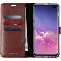 Valenta Klapphülle Leather Braun für das Samsung Galaxy S10 Plus