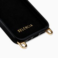Selencia Rivièra Backcover mit MagSafe mit abnehmbaren Haken Apple iPhone 15 - Velvet Black