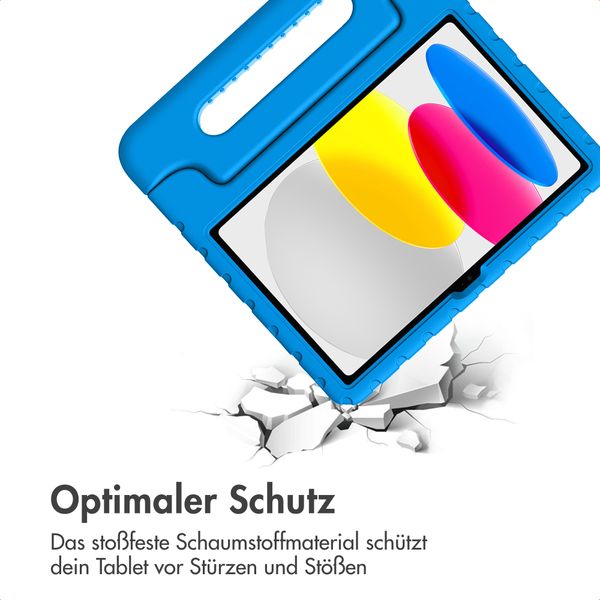 imoshion Schutzhülle mit Handgriff kindersicher Apple iPad 11 (2025) 11 Zoll A16 / iPad 10 (2022) 10.9 Zoll - Blau