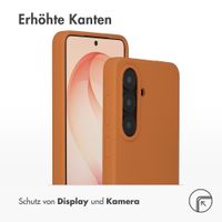 Accezz Liquid Silikoncase mit MagSafe Samsung Galaxy S26 Plus - Orange
