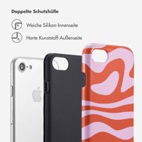 Selencia Vivid Tough Back Cover für das iPhone SE (2022 / 2020) / 8 / 7 / 6(s) - Dream Swirl Pink