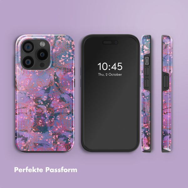 Selencia Vivid Rückabdeckung mit MagSafe Apple iPhone 15 Pro - Fresh Paint Flower Orange