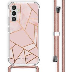 imoshion Design Hülle mit Band für das Samsung Galaxy A34 (5G) - Pink Graphic