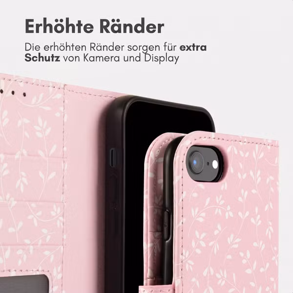 imoshion Design Klapphülle Apple iPhone 17e / 16e - Pink Bazaar Flowers