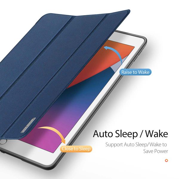 Dux Ducis Domo Klapphülle Apple iPad 9 (2021) 10.2 Zoll / iPad 8 (2020) 10.2 Zoll / iPad 7 (2019) 10.2 Zoll - Dunkelblau