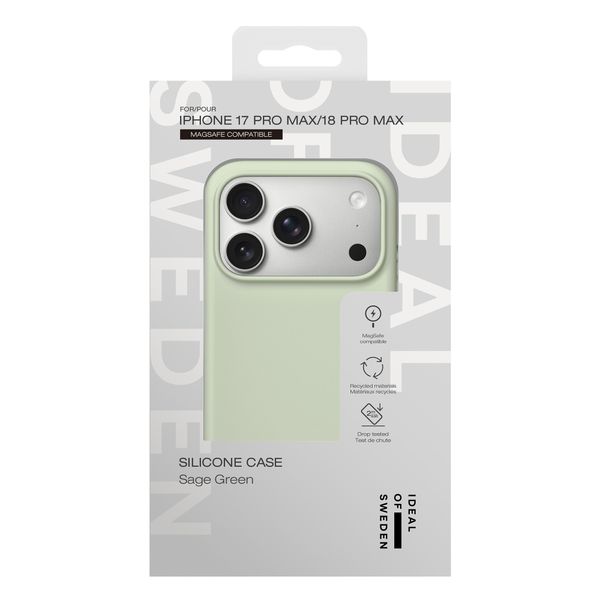 iDeal of Sweden Silikonhülle mit MagSafe Apple iPhone 18 Pro Max / 17 Pro Max - Sage Green