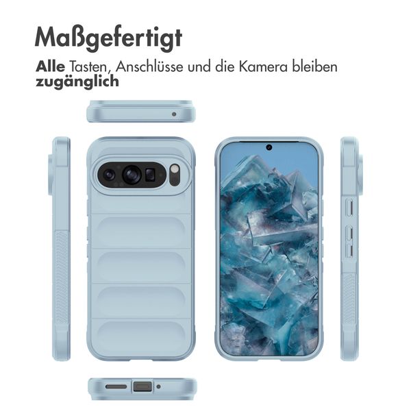 imoshion EasyGrip Back Cover für das Google Pixel 9 / 9 Pro - Hellblau