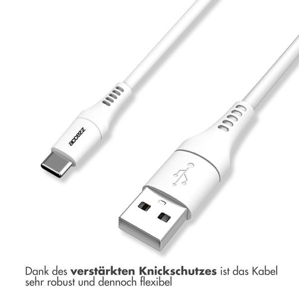 Accezz USB-C- auf USB-Kabel - 2 m -Weiß