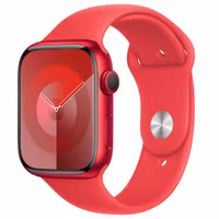 Apple Sport Band für die Apple Watch Series 1 bis 10 / SE / Ultra (2) (44/45/46/49 mm) - Größe S/M - Red