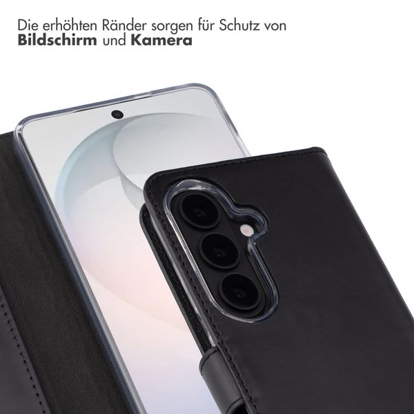 Selencia Echtleder Klapphülle Samsung Galaxy S26 - Schwarz