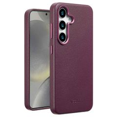 Accezz MagSafe Leather Backcover für das Samsung Galaxy S25 - Heath Purple