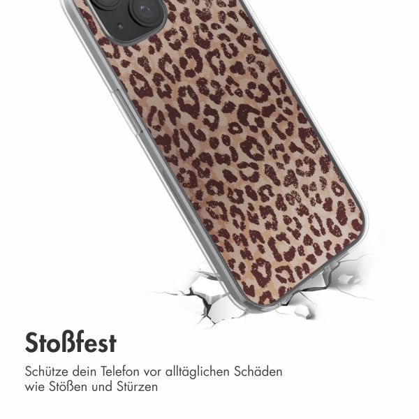 imoshion  Design Hülle für das iPhone 15 - Leopard Mood