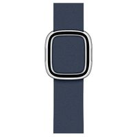 Apple Leather Band Modern Buckle für die Apple Watch Series 1-9 / SE - 38/40/41 mm / Series 10 - 42 mm - Größe M - Deep Sea