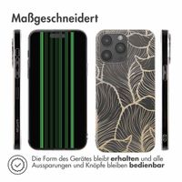 imoshion Design Hülle Apple iPhone 15 Pro Max - Golden Leaves Transparent