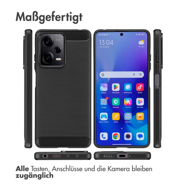 imoshion Brushed Back Cover Xiaomi Redmi Note 12 Pro / Xiaomi Poco X5 Pro 5G - Schwarz