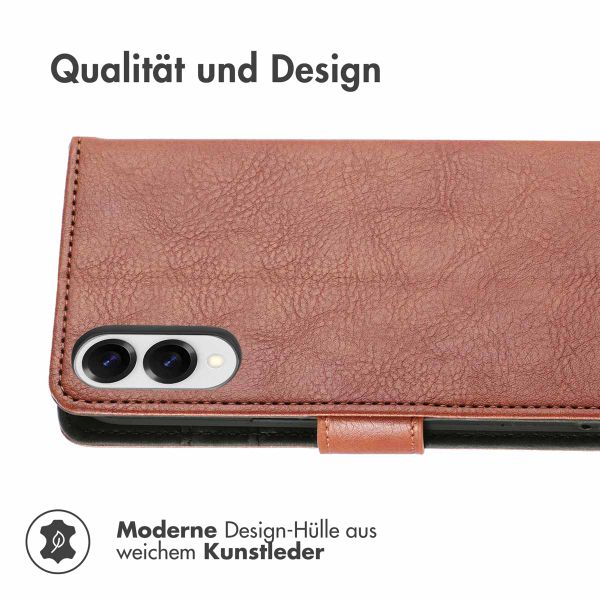 imoshion Luxuriöse Klapphülle Samsung Galaxy S25 Edge - Braun