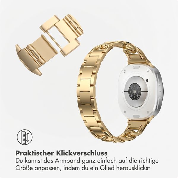 Selencia Chain Armband -   Universelle 20 mm Anschluss - Gold