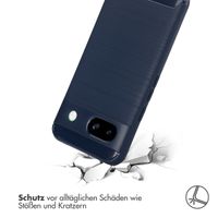 imoshion Brushed Back Cover für das Google Pixel 8a - Dunkelblau