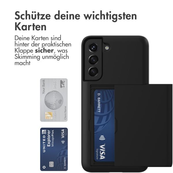 imoshion ﻿Backcover mit Kartenfach für das Samsung Galaxy S22 - Schwarz