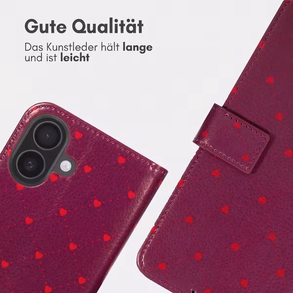 imoshion Design Klapphülle Apple iPhone 17 - Crush Check Coral Dust