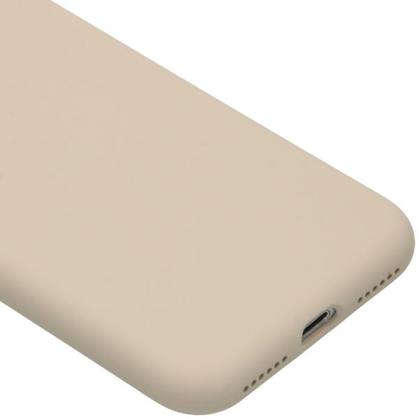 Accezz Liquid Silikoncase Apple iPhone SE (2022 / 2020) / 8 / 7 - Stone