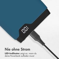 imoshion Powerbank - 10.000 mAh - Schnelles Aufladen und Power Delivery - Blau