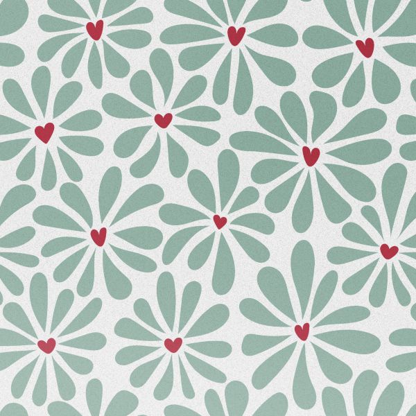 imoshion Design Hülle Apple iPhone 14 - Bloom Love Sage Green