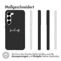 imoshion Design Hülle für das Samsung Galaxy S23 - Fuck Off - Schwarz